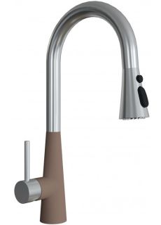 Смеситель для кухни Florentina Вита PRO с выдвижным изливом капучино